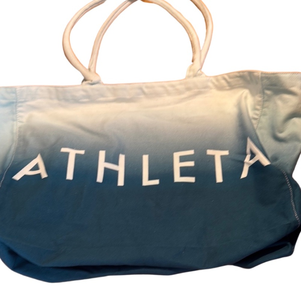 Athleta Blue Gradient Tote Bag for Everyday Use
